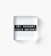 Through the Looking Glass Mirror Image Acrylic Block