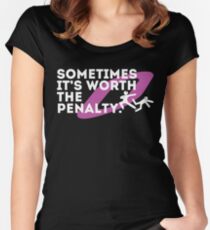 Sometimes it's worth the penalty (white) Women's Fitted Scoop T-Shirt