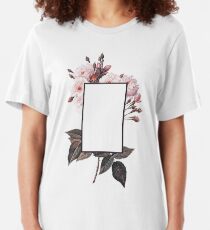 Floral Rectangle Logo Slim Fit T-Shirt