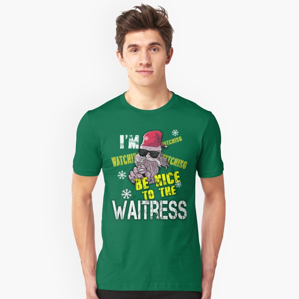 santa's favorite waitress shirt