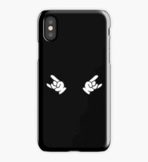 rock hand metal roll music iPhone Case