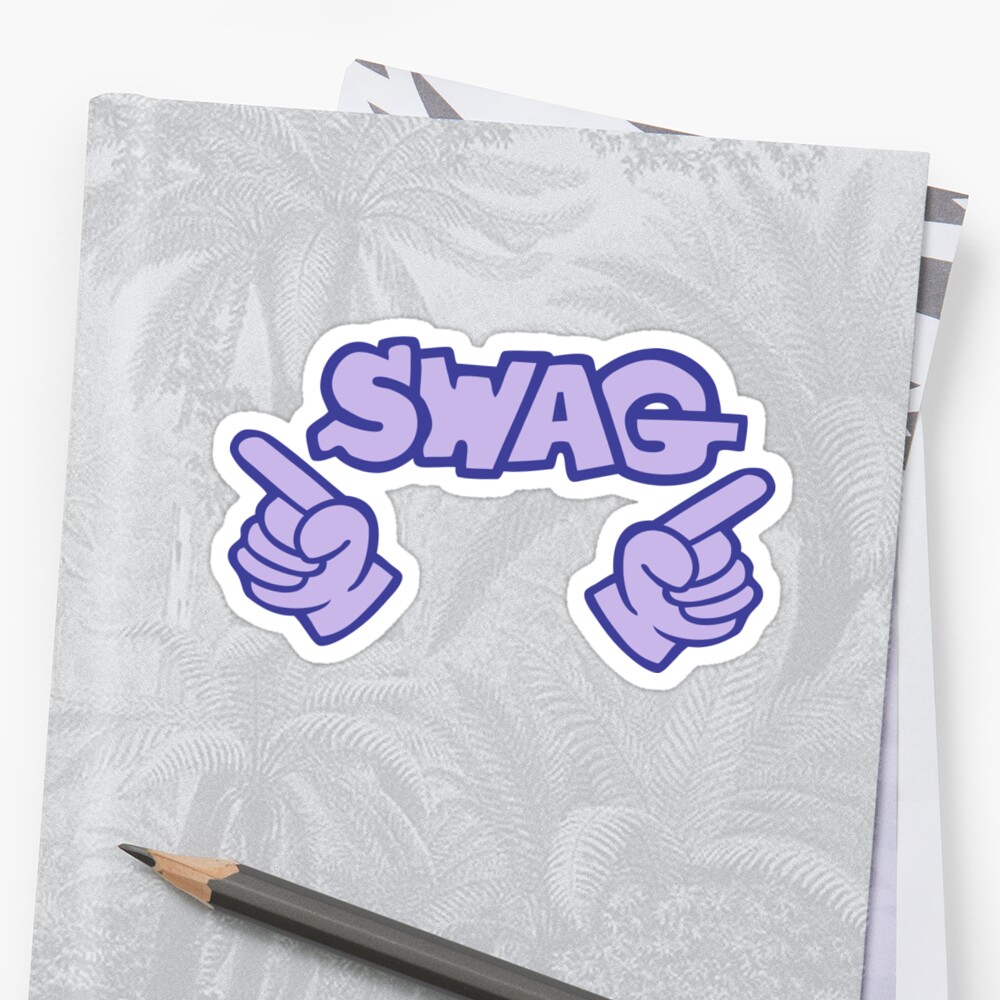Hand Swag Style Stickers By Huggymauve Redbubble