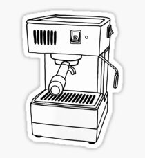 Espresso Machine Doodle Sticker