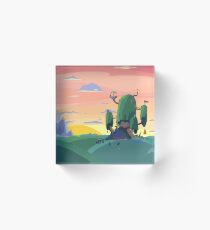 Sunset Time Acrylic Block