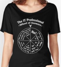 The IT Professional Wheel of Answers. Women's Relaxed Fit T-Shirt