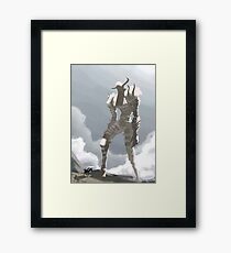 Shadow of the colossus inspired painting Framed Print