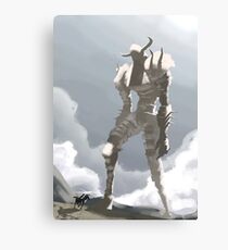 Shadow of the colossus inspired painting Canvas Print