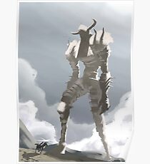 Shadow of the colossus inspired painting Poster