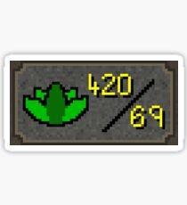 Dank 420/69 skill runescape Sticker