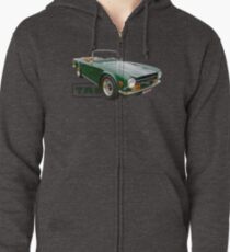 GREEN TR6 Zipped Hoodie