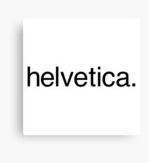 helvetica. Canvas Print