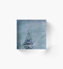 Tenacity at sea Acrylic Block