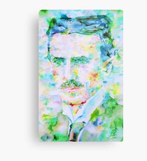 NIKOLA TESLA watercolor portrait Metal Print