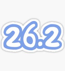iRun 26.2 Blue Sticker Sticker