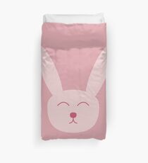 Pink bunny rabbit Duvet Cover