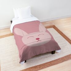 Pink bunny rabbit Comforter