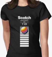 Retro VHS tape vaporwave aesthetic Women's Fitted T-Shirt