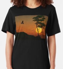 A Hawk In The Sunset Slim Fit T-Shirt