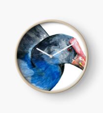 Pukeko Portrait Clock
