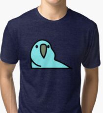 Camiseta de tejido mixto PartyParrot - Azul claro