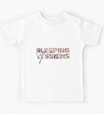 Schlafen mit Sirens Flower Logo Kinder T-Shirt