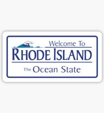 Welcome to Rhode Island The Ocean State, Road Sign, USA Sticker