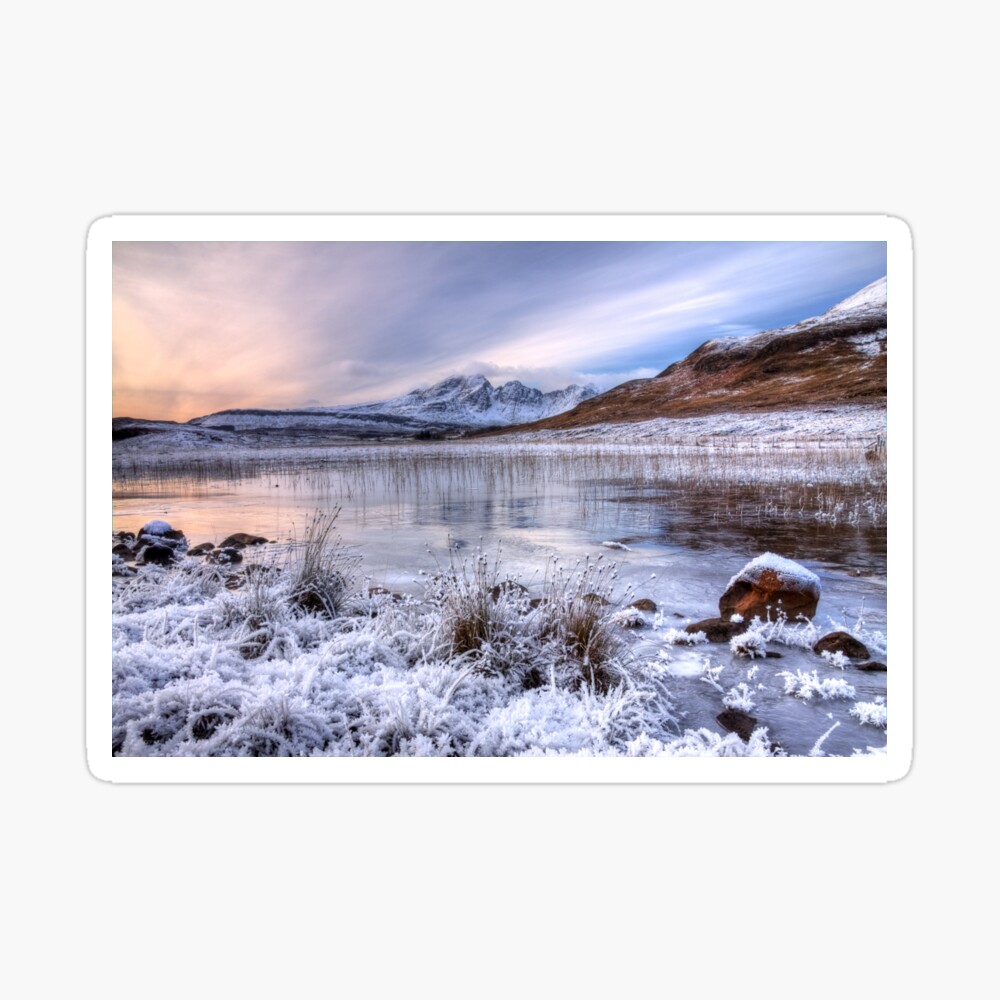 Blaven in Winter Light, Isle of Skye. Scotland. Sticker