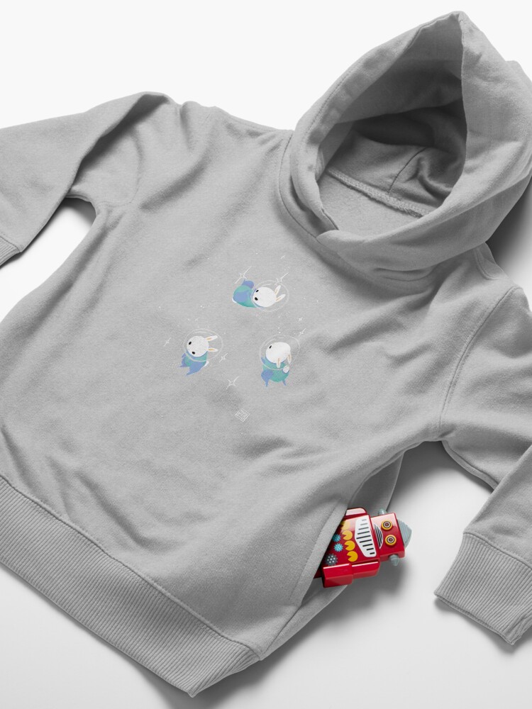 Alternate view of Space Bunnies Toddler Pullover Hoodie