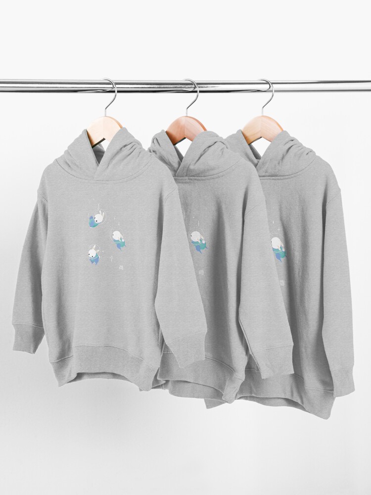 Alternate view of Space Bunnies Toddler Pullover Hoodie