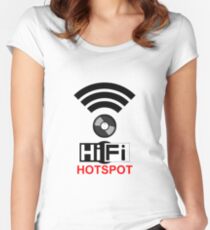 HiFi Hotspot Women's Fitted Scoop T-Shirt