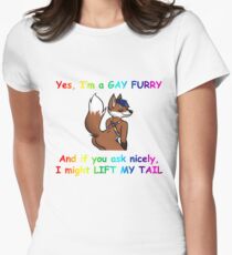Gay Furry Women's Fitted T-Shirt