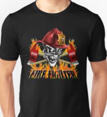 Fireman Skull Unisex T-Shirt