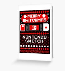 MERRY SWITCHMAS UGLY SWEATER Greeting Card