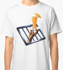 Hand Holding Orange Juice Classic T-Shirt