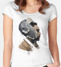 Gambino Droplet No Background Women's Fitted Scoop T-Shirt