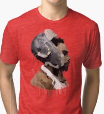 Gambino Droplet No Background Tri-blend T-Shirt