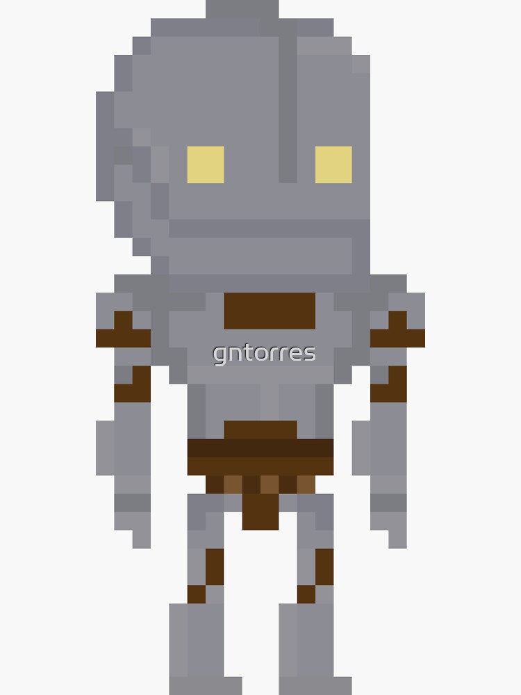 "Iron Giant Pixel" Sticker by gntorres Redbubble