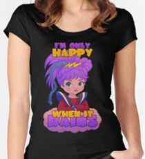 I'm Only Happy When it Rains Women's Fitted Scoop T-Shirt