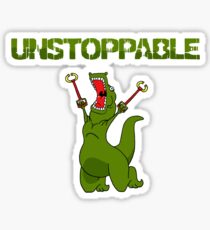 Unstopable T-rex Sticker