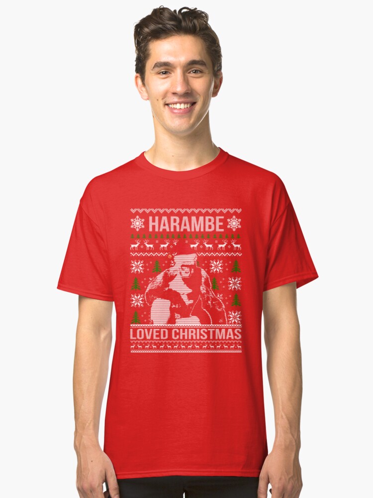 Harambe Loved Christmas Sweater by akirathoms