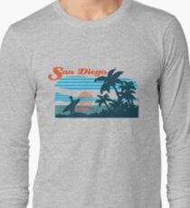 San Diego Surf Scene Long Sleeve T-Shirt