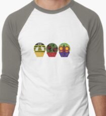 Insect Cupcakes Men's Baseball ¾ T-Shirt