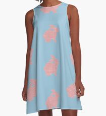 Full House Wallpaper A-Line Dress