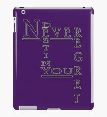 Never Regret iPad Case/Skin