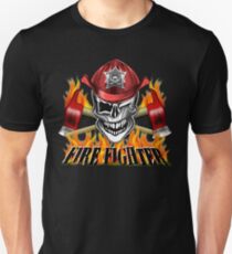 Fireman Skull 7 Unisex T-Shirt