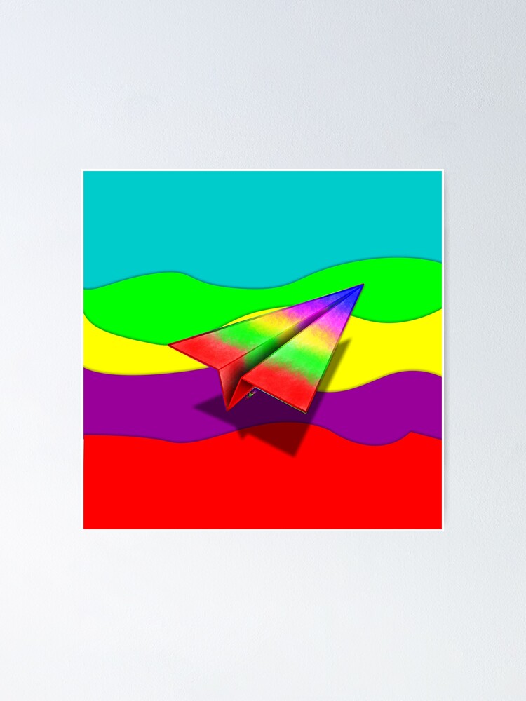 "Paper Airplane 45" Poster by YoPedro Redbubble