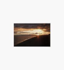Dublin Bay Sunset Art Board Print