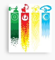 Avatar- Four Elements Canvas Print