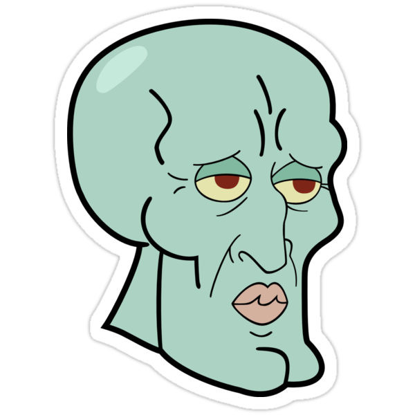  Meme  squidward  Stickers  by MHLTSHIRT Redbubble