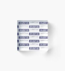The Great S&M Amusement Corp. (Ace in the Hole) Acrylic Block